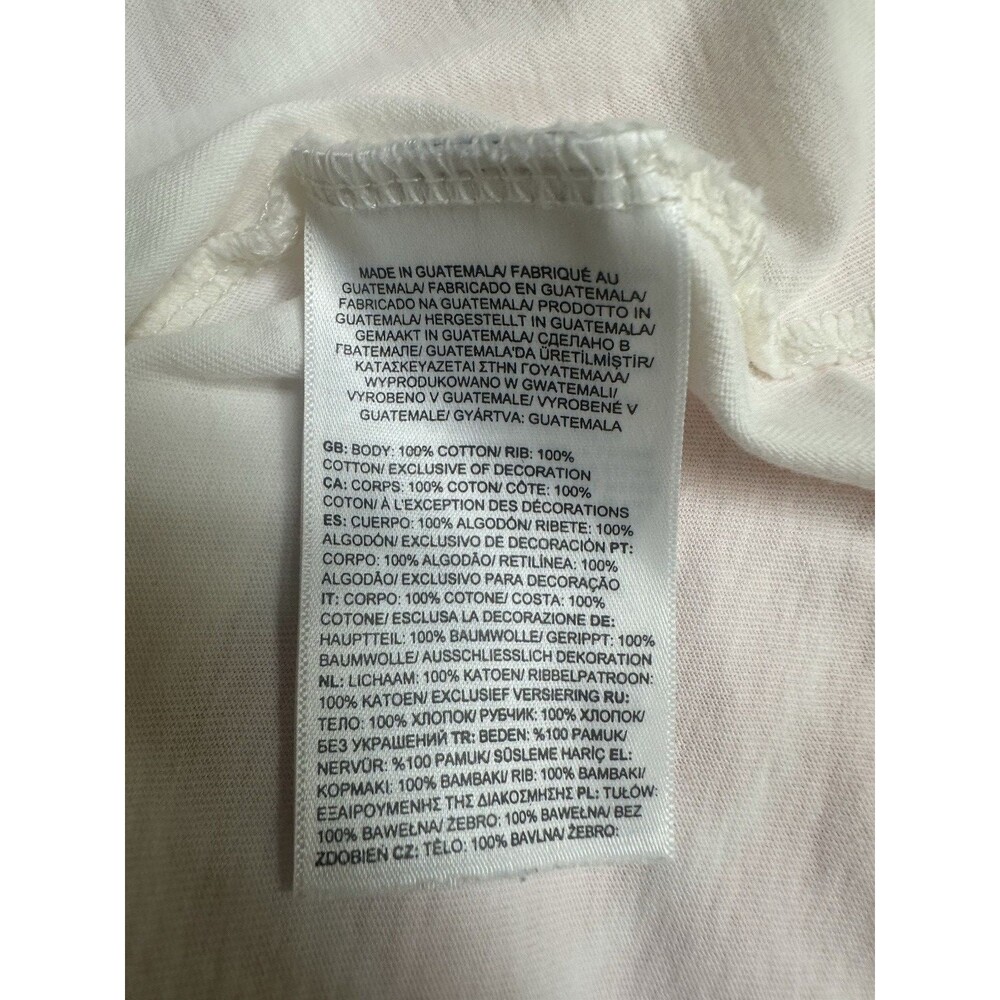 THE NORTH FACE Women's S Dome Tee Short Sleeve White Apricot Small - Picture 4 of 6